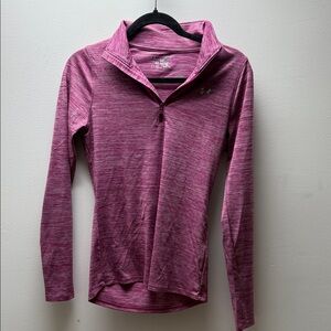 Under Armour Women's Pink Heather Long Sleeve Top